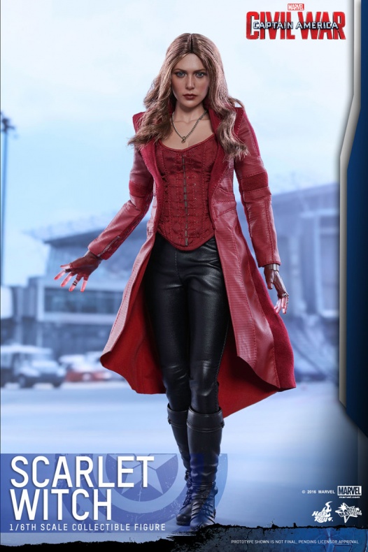 Hot Toys presenta la figura de la Bruja Escarlata de 'Capitán América: Civil War' 9 Bruja Escarlata, Civil War, Hoy Toys