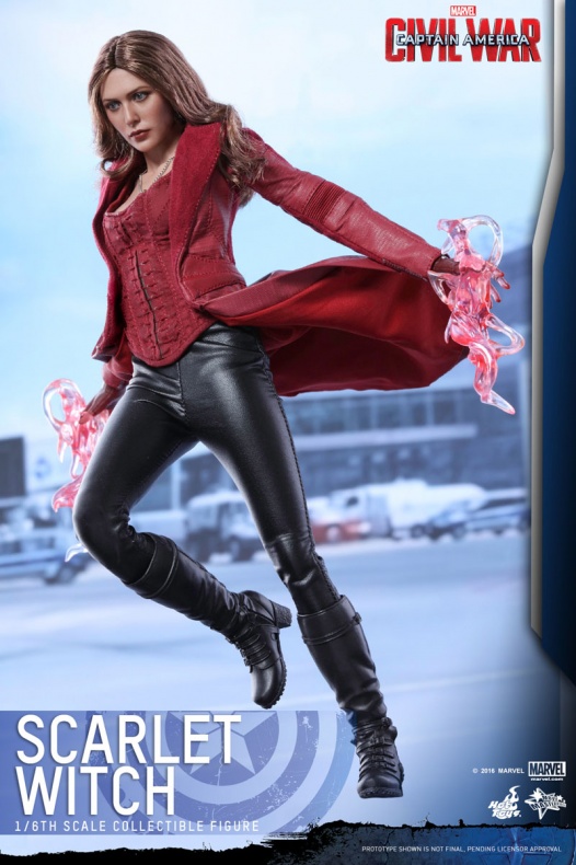 Hot Toys presenta la figura de la Bruja Escarlata de 'Capitán América: Civil War' 10 Bruja Escarlata, Civil War, Hoy Toys