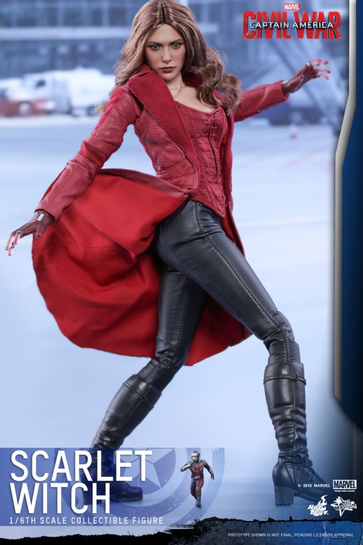 Hot Toys presenta la figura de la Bruja Escarlata de 'Capitán América: Civil War' 13 Bruja Escarlata, Civil War, Hoy Toys