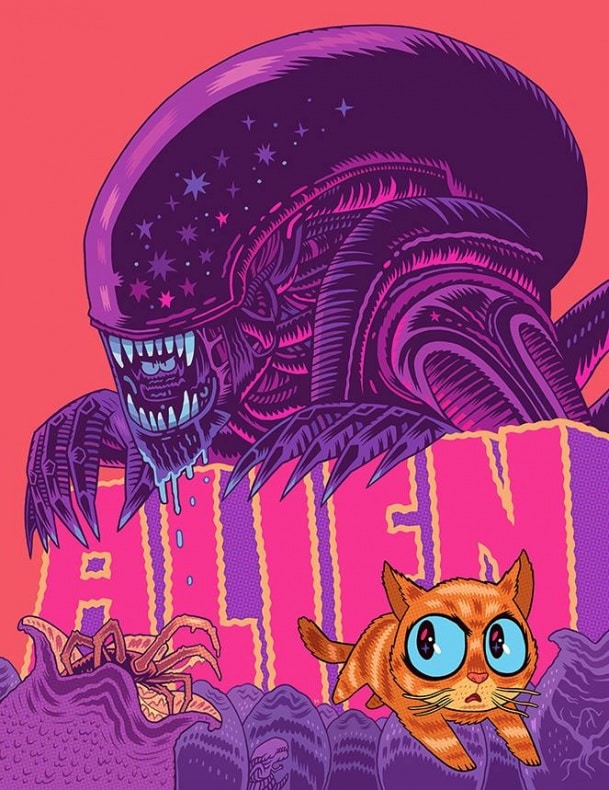 Increible colección de pósteres hechos por fans basados en 'Alien'