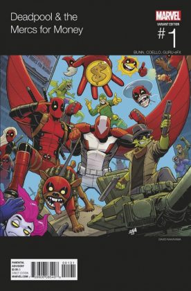 Deadpool and the Mercs for Money Portada alternativa de David Nakayama