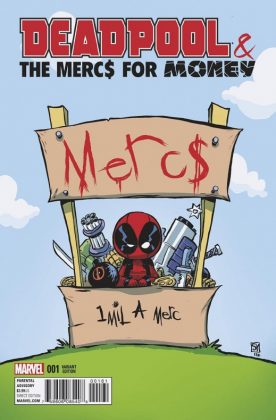Deadpool and the Mercs for Money Portada alternativa de Skottie Young