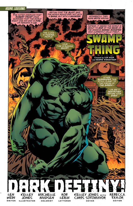Adelanto de 'Swamp Thing' #6 2 DC, Kelley Jones, Len Wein, Swamp Thing