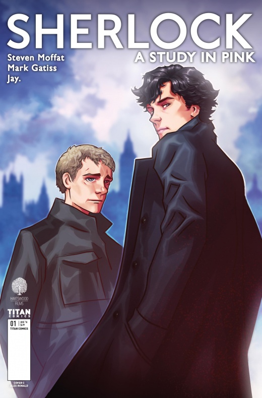 Sherlock A Study in Pink Portada alternativa de Alex Ronald