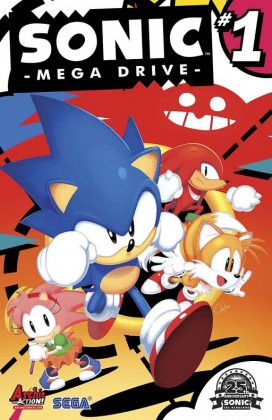 Sonic Mega Drive Portada de Tyson Hesse