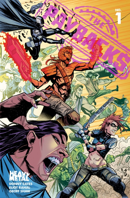 Avance del primer número de 'The Paybacks' 2 The Paybacks Portada principal de Geoff Shaw