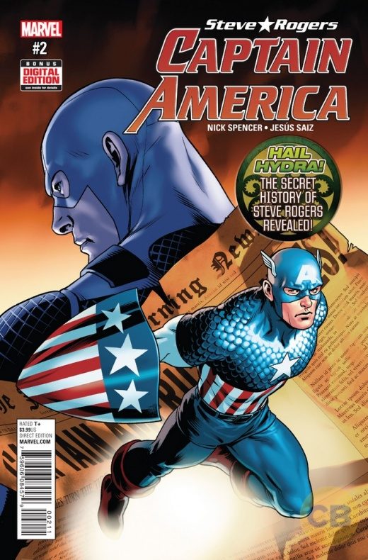 Revelado el motivo del giro ocurrido en 'Captain America: Steve Rogers' 4 Captain America, Captain America: Steve Rogers, Marvel Comics, Steve Rogers
