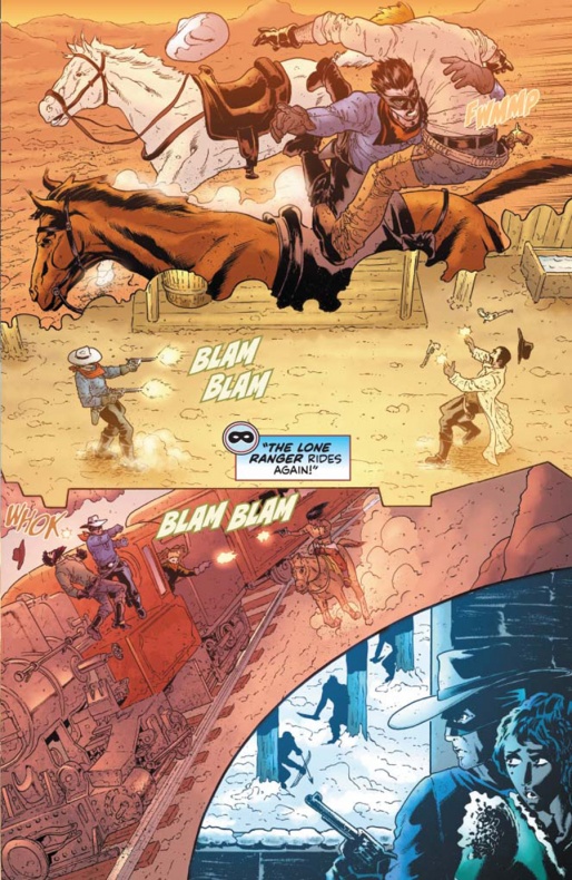 Avance de 'Lone Ranger/Green Hornet' #1 6 Dynamite entertainment, Lone Ranger/Green Hornet, Michael Uslan