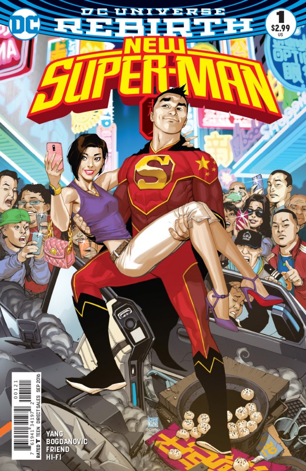New Super-Man Kenan Kong Superman chino portada alternativa