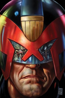 Predator vs. Judge Dredd vs. Aliens Portada de Glenn Fabry