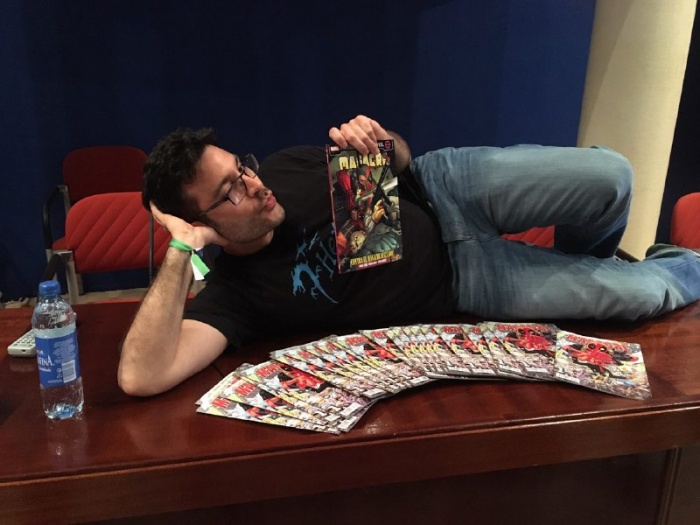 Jornada del viernes 1 en Metrópoli Comic Con 27 Claudio Castellini, Deadpool, Metrópoli Comic-Con, Michael Golden, Nathan Never, Salva Espín