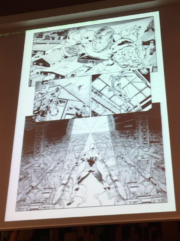 Jornada del viernes 1 en Metrópoli Comic Con 18 Claudio Castellini, Deadpool, Metrópoli Comic-Con, Michael Golden, Nathan Never, Salva Espín