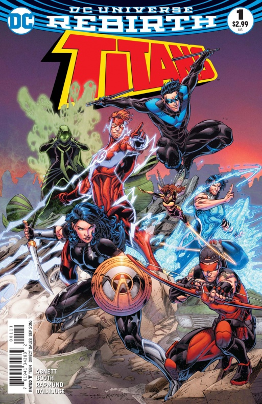 Titans Portada principal de Brett Booth y Norm Rapmund
