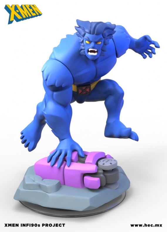 Diseños fanmade de figuras de los X-Men para 'Disney Infinity'