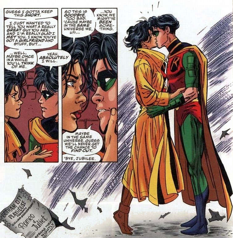 8 curiosidades entre personajes Marvel y DC 01 Robin y Júbilo