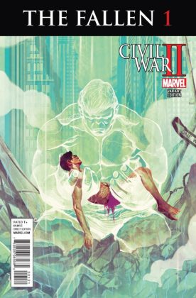 Civil War II The Fallen Portada alternativa de Mike Del Mundo