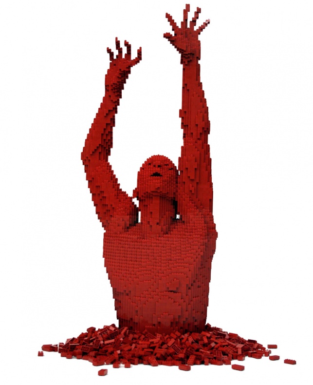 Nathan Sawaya convierte a los superhéroes de DC en esculturas de Lego 1 DC, Lego, Nathan Sawaya