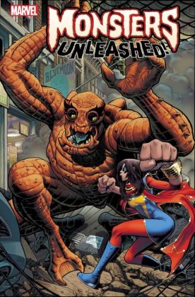 Portadas alternativas de 'Monsters Unleashed'