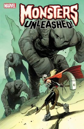 Portadas alternativas de 'Monsters Unleashed'