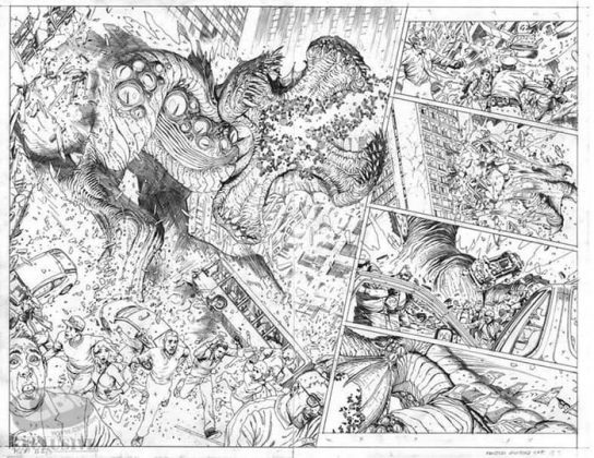 Primer vistazo al arte de McNiven en 'Monsters Unleashed'