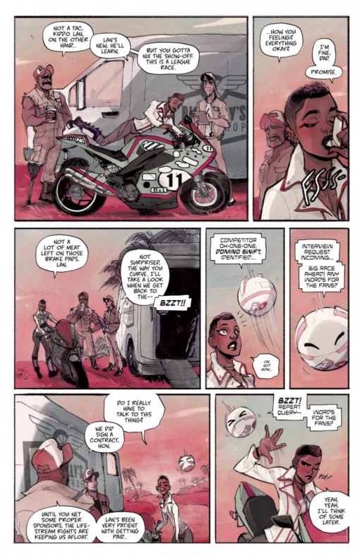 Primer vistazo a 'Motor Crush'#1, del equipo creativo de 'Batgirl' 5 Image, Motor Crush