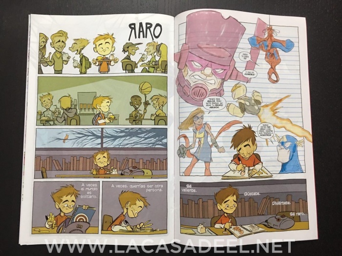 Así es el cómic contra el acoso escolar que Panini Cómics regalará en mayo 7 Vengadores acoso nunca más