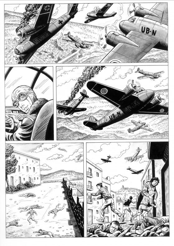 Días oscuros tintas página. 3
