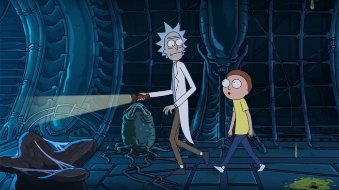 Crossover semioficial de 'Rick and Morty' y 'Alien: Covenant' Crossover semioficial de 'Rick and Morty' y 'Alien: Covenant'