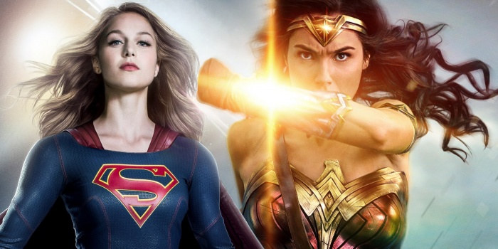 Supergirl promociona la película de 'Wonder Woman'