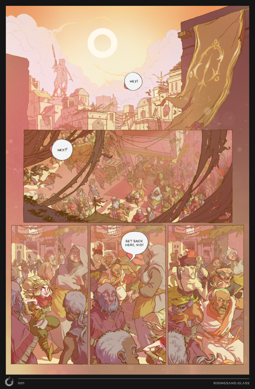 Descubre 'Rising Sand', un cómic de Jenn Lee y Ty Dunitz 3 cómic digital, Jenn lee, Rising Sand, Ty Dunitz