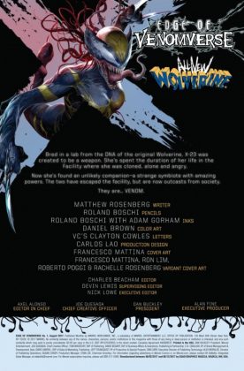 Marvel desvela nuevos detalles, portadas y páginas de 'Edge of Venomverse' #1