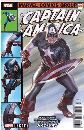 Se muestra la portada lenticular de 'Capitán América' #695