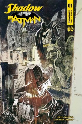 Portadas alternativas y más detalles de 'The Shadow / Batman' #1