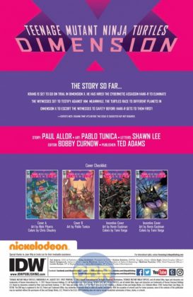 IDW Publishing, Nickelodeon, Teenage Mutant Ninja Turtles: Dimension X