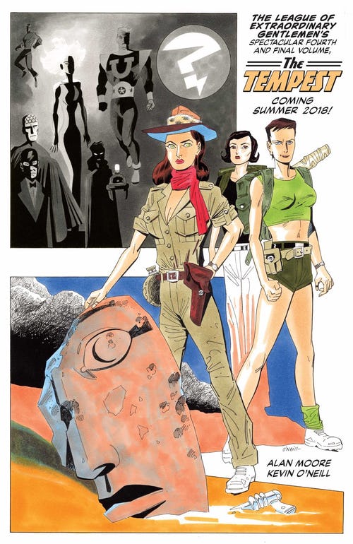[SDCC17] 'The League of Extraordinary Gentlemen' llega a su fin Alan Moore Portada The Tempest