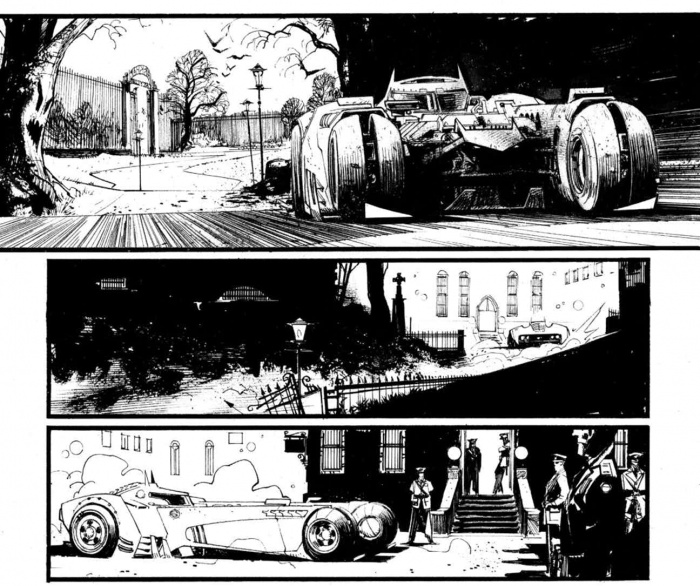 Primer vistazo al nuevo Batmóvil del cómic 'Batman: White Knight' 3 batman white knight batmobile 1