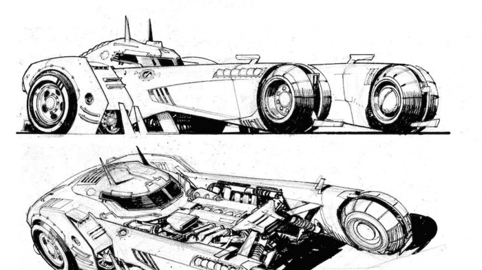 Primer vistazo al nuevo Batmóvil del cómic 'Batman: White Knight' 2 batman white knight batmobile