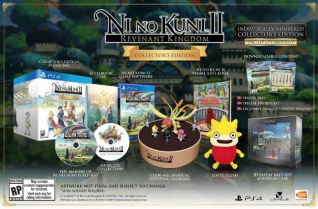Se muestran las ediciones limitadas de 'Ni No Kuni II'