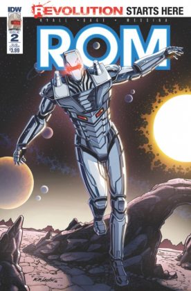 Bob Layton muestra diferentes trabajos para 'ROM' de IDW Publishing