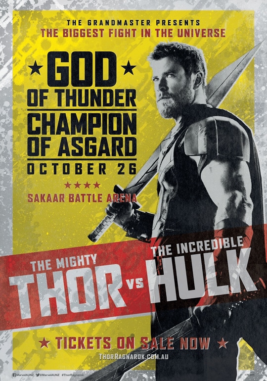 Nuevas imágenes y pósteres promocionales de 'Thor: Ragnarok'