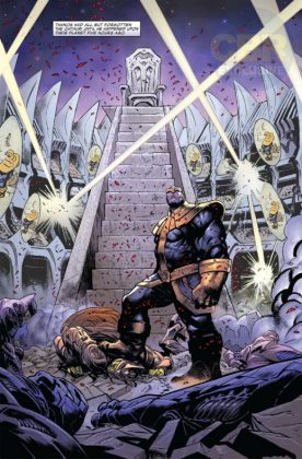 Thanos derrota a todo el Universo Marvel en Marvel Legacy