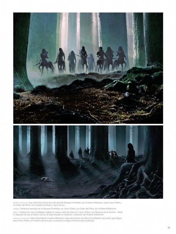 Reseña de 'El arte de Harry Potter' 6 Arte del bosque de Harry Potter