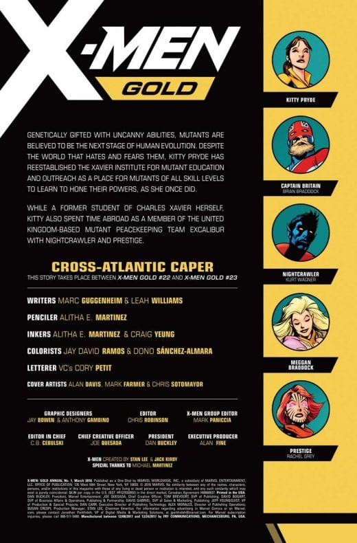 Primer vistazo al ‘X-Men Gold Annual’ #1