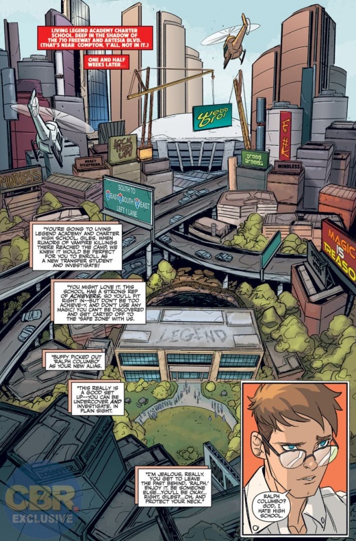 El profesor se convierte en alumno en el avance del ‘Giles’ #1 4 Dark Horse, Giles, Joss Whedon