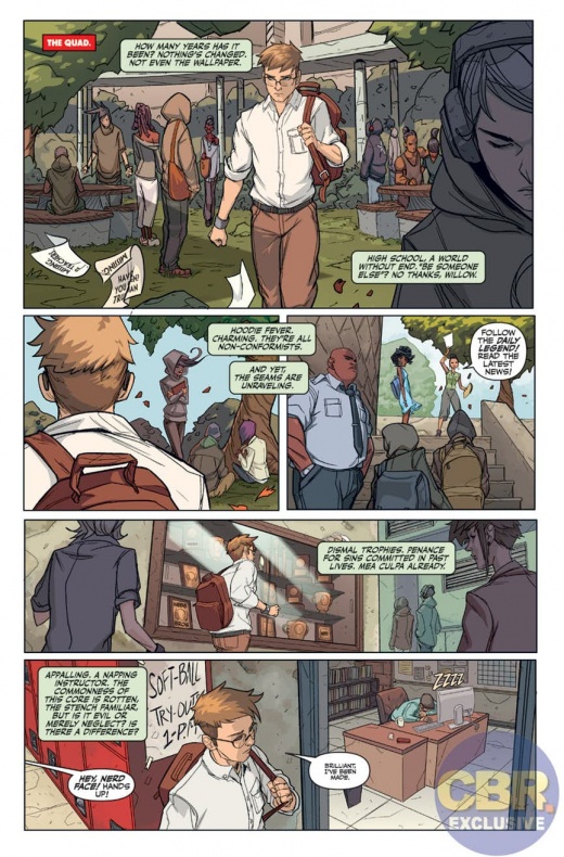 El profesor se convierte en alumno en el avance del ‘Giles’ #1 5 Dark Horse, Giles, Joss Whedon