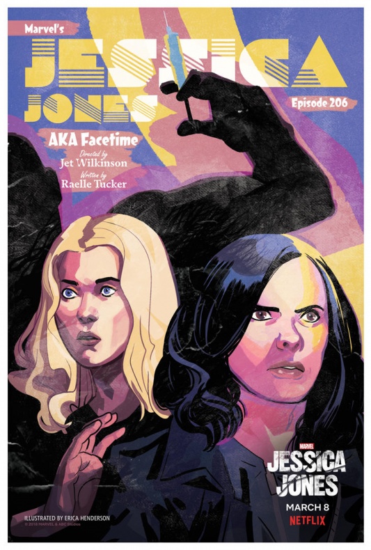 13 espectaculares cartelas que nos harán añorar la serie de Jessica Jones 6 Jessica Jones Carteles Pulp (6)