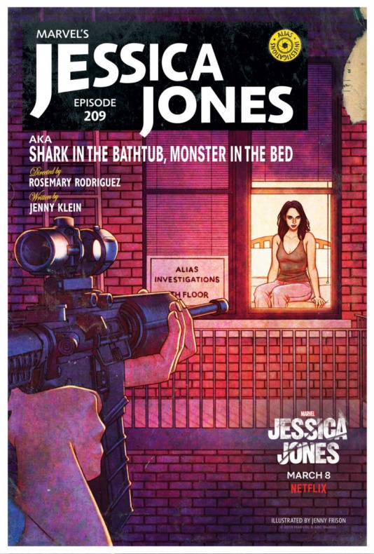 13 espectaculares cartelas que nos harán añorar la serie de Jessica Jones 9 Jessica Jones Carteles Pulp (9)