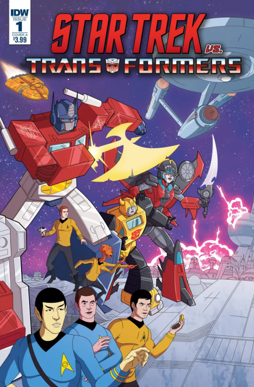 Portada star trek vs transformers
