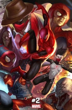 Espectacular portada múltiple de 'Spider-Geddon'
