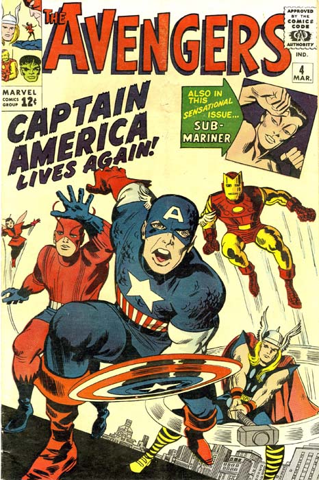 Artículo cómics, Capitán América, Marvel, Selección del editor, Steve Rogers, Timely, Vengadores